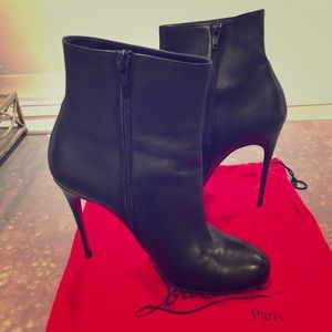 Christian Louboutin smooth calf leather bootie